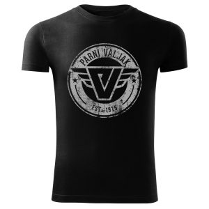 Majica s „ispranim“ logom – crna